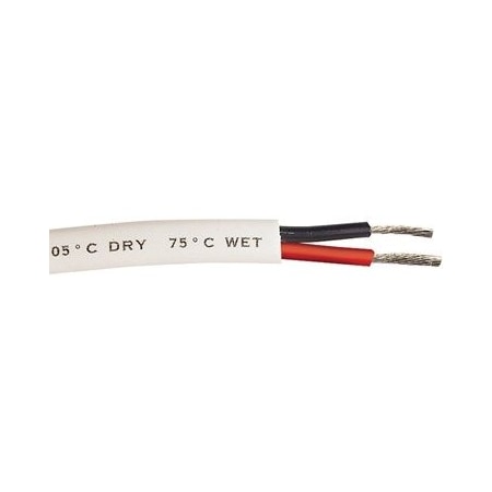 East Penn Primary Wire, Marine, 10 AWG, Copper, Black/Red, PVC Jacket, Stranded 04539